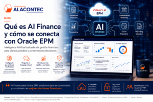 AI Finance conectado a Oracle EPM para planeación financiera, forecasting, cierre y reporting ejecutivo
